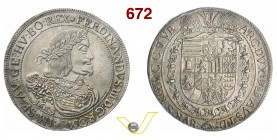 AUSTRIA FERDINANDO III (1637-1657) Tallero 1653, Vienna. Dav. 3183 Ag g 28,17 SPL