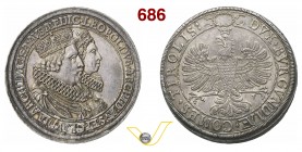 AUSTRIA - Tirolo LEOPOLDO I, Arciduca (1619-1632) Doppio Tallero s.d. (1626), Hall. D/ Busti accollati di Leopoldo e di Claudia dé Medici R/ Aquila ad...