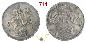 GERMANIA - Sachsen FEDERICO AUGUSTO I (1694-1733) Tallero del vicariato 1711, Dresda. Dav. 2655 Ag g 29,06 SPL