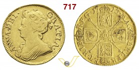 GRAN BRETAGNA ANNA (1702-1714) Ghinea 1713. Fb. 320 Au g 8,29 Molto rara MB/BB