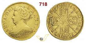 GRAN BRETAGNA ANNA (1702-1714) 1/2 Ghinea 1714. Fb. 323 Au g 4,18 Molto rara q.BB