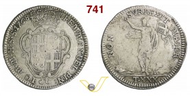 MALTA EMMANUEL PINTO (1741-1773) 30 Tarì 1768. Restelli/Sammut 91 Ag g 29,35 BB/MB