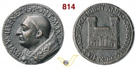 PAOLO II, Papa (1464-1471) Medaglia 1465 per la costruzione di Palazzo Venezia a Roma. D/ Busto del Pontefice a s. R/ Prospetto di Palazzo Venezia. Op...