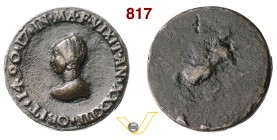 ANONIMA (1490) Medaglia uniface 1490. D/ Busto femminile a s. Opus - Sammlung Leopold Welzl von Wellenheim 15164 Ae (fusione) mm 32 g 22,96 Apparentem...