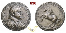 PEDRO TELLEZ GYRON, Viceré di Napoli (1579-1624) Medaglia 1618. D/ Busto corazzato del Gyron R/ Cavallo rampante. Opus Giulio di Grazia Siciliano 15 A...