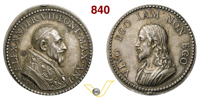 ALESSANDRO VII, Papa (1655-1667) Medaglia A. I (1655) per il possesso del Latera...