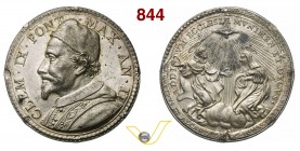 CLEMENTE IX, Papa (1667-1669) Medaglia A. II (1669) per la canonizzazione di Pietro d'Alcantara e Maddalena dé Pazzi D/ Busto del Pontefice con camaur...