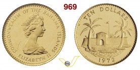 HAITI 10 Dollari 1972. Au g 3,21 FDC/proof