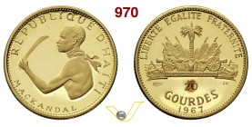 HAITI 20 Gourdes 1967. Fb. 5 Au g 3,95