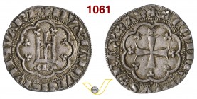 GENOVA SIMON BOCCANEGRA, Doge IV (1356-1363) Grosso. D/ Castello entro cornice di archi R/ Croce entro cornice d'archi. MIR 39 Ag g 3,05 • Patinata BB...