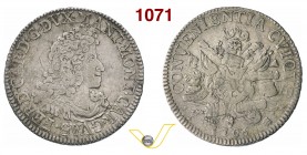 MANTOVA FERDINANDO CARLO GONZAGA (1669-1707) Scudo 1706. MIR 731/3 Ag g 26,16 • Gradevole patina BB