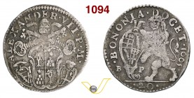 ALESSANDRO VII (1655-1667) Lira 1665. D/ Stemma R/ Leone rampante con stemma. CNI 101 Munt. 67 Ag g 6,17 Molto rara • Di apprezzabile qualità per il t...