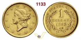 U.S.A. Dollaro 1852. Fb. 84 Au g 1,64 BB/q.SPL
