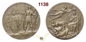 Medaglia 1930 A. VIII per il bimillenario della morte di Virgilio. Opus Romagnoli Casolari VIII/85 Ae mm 50,5 Rara q.FDC