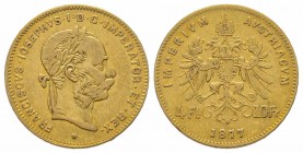 4 Florins Gulden, 1877, AU 3.22 g. TTB