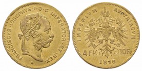 4 Florins Gulden, 1878, AU 3.22 g. TTB