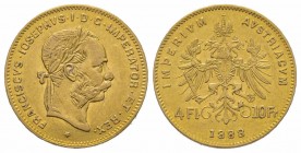 4 Florins Gulden, 1888, AU 3.22 g. TTB