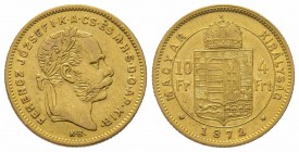 4 Florins Gulden, 1872, AU 3.22 g. TTB