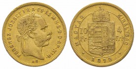 4 Florins Gulden, 1873, AU 3.22 g. TTB