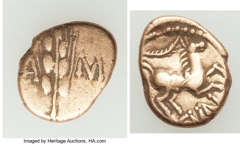 BRITAIN. Catuvellauni and Trinovantes. Cunobelin (ca. AD 8-41). AV (rose gold) q...