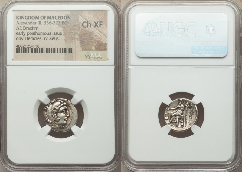 MACEDONIAN KINGDOM. Alexander III the Great (336-323 BC). AR drachm (18mm, 12h)....