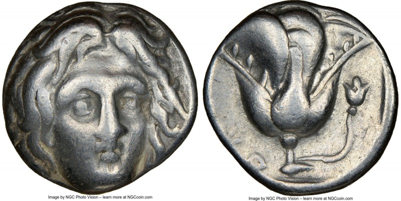 CARIAN ISLANDS. Rhodes. Ca. 305-275 BC. AR didrachm (17mm, 12h). NGC Fine. Head ...