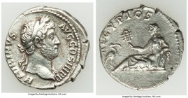 Hadrian (AD 117-138). AR denarius (19mm, 3.17 gm, 7h). Choice XF. Rome, AD 130-133. HADRINVS-AVG COS III P P, laureate bust of Hadrian right, drapery ...