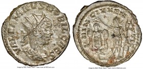 Valerian II, as Caesar (AD 256-258). BI antoninianus (22mm, 11h). NGC MS. Uncertain Syrian mint, AD 256-258. VALERIANVS NOBIL CAES, radiate, draped an...