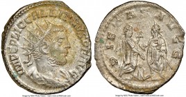 Gallienus, joint reign (AD 253-268). BI antoninianus (20mm, 6h). NGC MS. Asia, AD 255-256. IMP C P LIC GALLIENVS P F AVG, radiate, draped and cuirasse...