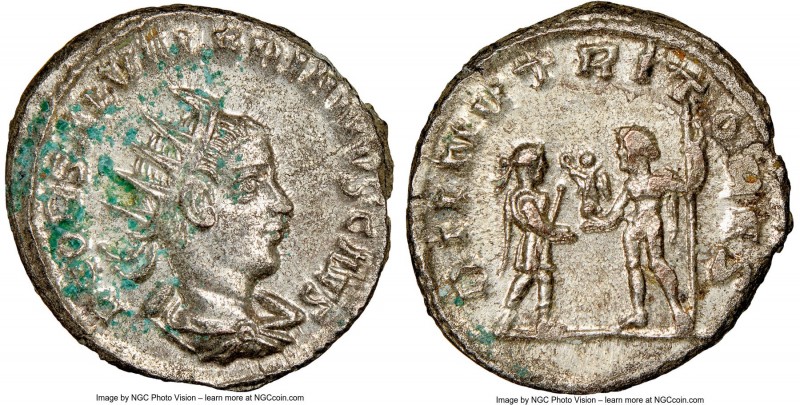 Saloninus (AD 258-260). BI antoninianus (21mm, 6h). NGC MS. Antioch. P COR SAL V...