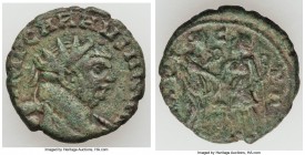 Carausius, Romano-British Empire (AD 286/7-293). BI antoninianus (19mm, 4.06 gm, 11h). About XF. Uncertain mint. IMP CARAVSIVS AVG, radiate, draped an...