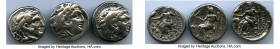 ANCIENT LOTS. Greek. Macedonian Kingdom. Ca. 336-317 BC. Lot of three (3) AR drachms. About VF-VF. Includes: (3) Alexander III the Great (336-323 BC),...