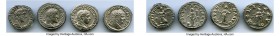 ANCIENT LOTS. Roman Imperial. AD 2nd-3rd centuries. Lot of four (4) AR denarii. XF. Includes: Commodus // Caracalla // Severus Alexander // Maximinus ...