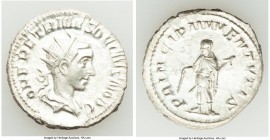 ANCIENT LOTS. Roman Imperial. AD 3rd century. Lot of three (3) AR antoniniani. XF. Includes: Philip II // Herennius Etruscus // Volusian. Total three ...