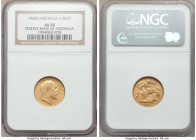 Edward VII gold 1/2 Sovereign 1902-S AU58 NGC, Sydney mint, KM14. First year of type. 

HID09801242017

© 2020 Heritage Auctions | All Rights Reserved...