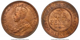 George V Penny 1919-(m) MS64 Red and Brown PCGS, Melbourne mint, KM23. Without dots.

HID09801242017

© 2020 Heritage Auctions | All Rights Reserved