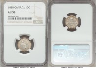Victoria 10 Cents 1888 AU58 NGC, London mint, KM3.

HID09801242017

© 2020 Heritage Auctions | All Rights Reserved