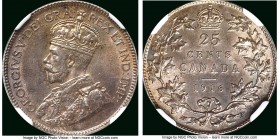 George V 25 Cents 1916 MS62 NGC, Ottawa mint, KM24. Graphite toning. 

HID09801242017

© 2020 Heritage Auctions | All Rights Reserved