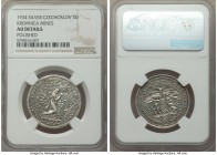 Republic silver "Kremnica Mines" 5 Dukaten 1934 AU Details (Polished) NGC, KM-X Unl. (cf. KM-XM20 for gold issue). 

HID09801242017

© 2020 Heritage A...