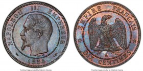 Napoleon III 10 Centimes 1854-A MS65 Brown PCGS, Paris mint, KM771.1. Chocolate brown with blue toning, 

HID09801242017

© 2020 Heritage Auctions | A...