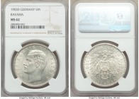 Bavaria. Otto 5 Mark 1903-D MS62 NGC, Munich mint, KM915. Mint bloom on satin surface. 

HID09801242017

© 2020 Heritage Auctions | All Rights Reserve...