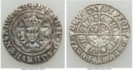 Henry VI (1st Reign 1422-1461) 1/2 Groat ND (1430-1431) XF, Calais mint, Cross patonce mm, Rosette-mascle issue, S-1862. 21.6mm. 1.93gm. 

HID09801242...