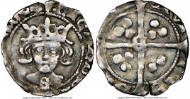 Richard III (1483-1485) Penny ND (1483-1485) VF35 NGC, Durham mint, Bishop Sherwood issue, S-2169. 13mm. 0.69gm. Crowned bust facing, S on breast / Lo...