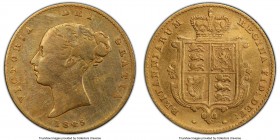 Victoria gold 1/2 Sovereign 1845 Fine Details (Harshly Cleaned) PCGS, KM735.1, S-3859. 

HID09801242017

© 2020 Heritage Auctions | All Rights Reserve...
