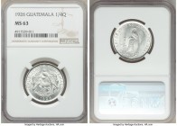 Republic 1/4 Quetzal 1926 MS63 NGC, KM243.1. Blast white with cartwheel luster. 

HID09801242017

© 2020 Heritage Auctions | All Rights Reserved