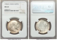 British India. Edward VII Rupee 1906-(c) MS63 NGC, Calcutta mint, KM508. Golden toned with cartwheel luster. 

HID09801242017

© 2020 Heritage Auction...