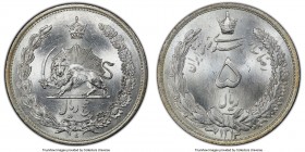 Reza Shah 5 Rials SH 1313/0 (1934) MS65 PCGS, KM1131 (Unlisted overdate). Blast white, exhibiting full mint bloom. 

HID09801242017

© 2020 Heritage A...