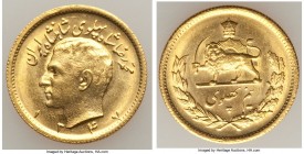 Muhammad Reza Pahlavi gold 1/2 Pahlavi SH 1347 (1968) UNC, KM1161. 20mm. 4.05gm. AGW 0.1177 oz. 

HID09801242017

© 2020 Heritage Auctions | All Right...