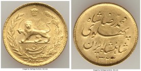 Muhammad Reza Pahlavi gold Pahlavi SH 1322 (1943) AU, KM1148. 22mm. 8.09gm. AGW 0.2354 oz. 

HID09801242017

© 2020 Heritage Auctions | All Rights Res...