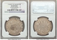 Charles III 8 Reales 1764 Mo-MF AU Details (Chopmarked) NGC, Mexico City mint, KM105. Evenly distributed peach-taupe colored toning. 

HID09801242017
...